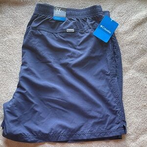 Columbia 3X NWT Dark Blue Athletic Shorts